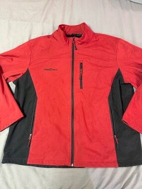 2XL Men’s Free Tech Red and Black Softshell Jacket